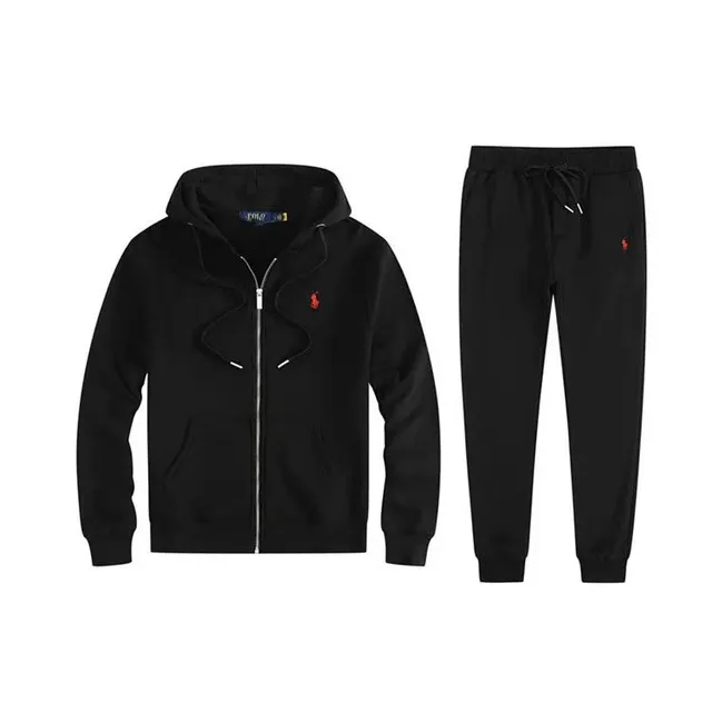 Polo Ralph Lauren Hoodie and Jogger Set Black with Pony Logo