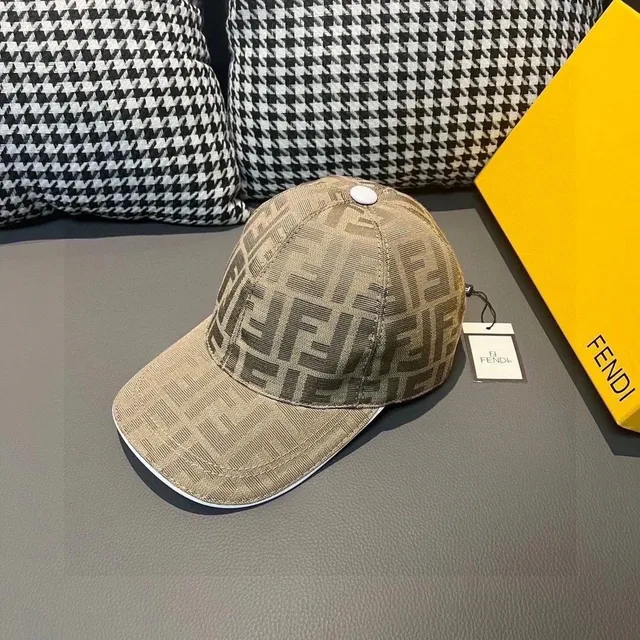Fendi Baseball Cap FF Logo Jacquard