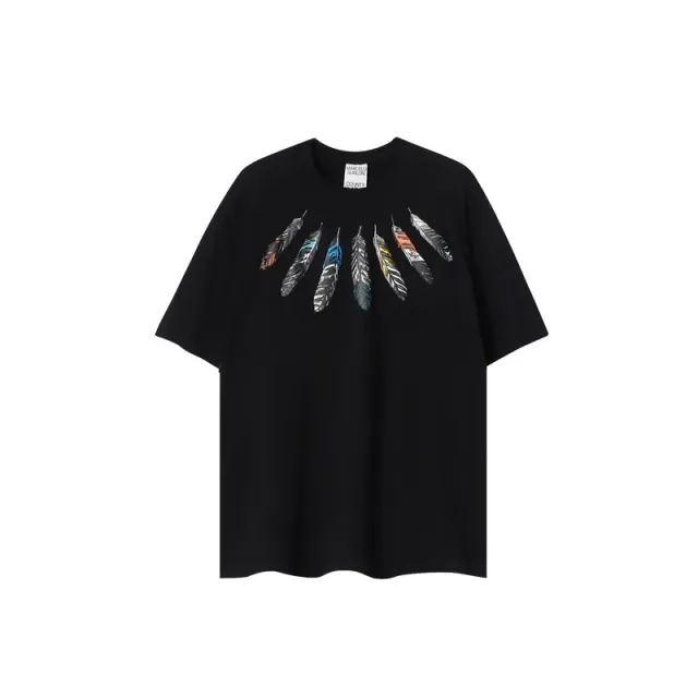 D46 tribal feather black