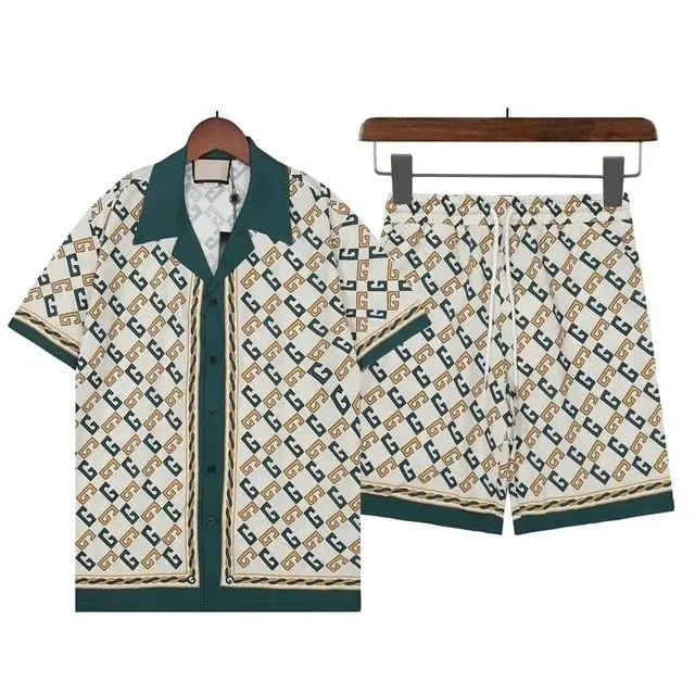 Gucci GG Print Set Ivory with Green and Brown GG Motif