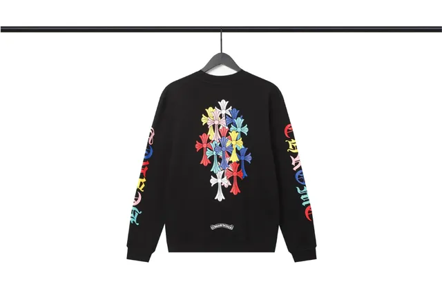 Chrome Hearts Crewneck Sweatshirt Multicolor Cross Print