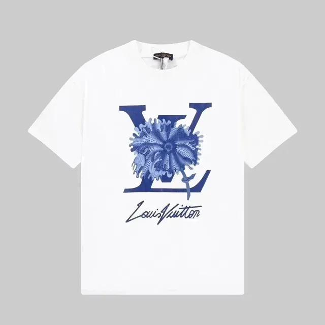 白色蓝花标002