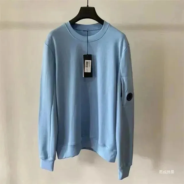 Stone Island Crewneck Sweatshirt Light Blue with Badge
