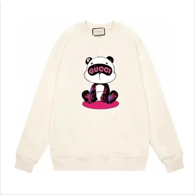 Gucci Panda Graphic Sweatshirt Pink and Black Panda Print