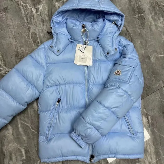 Moncler Down Jacket Light Blue