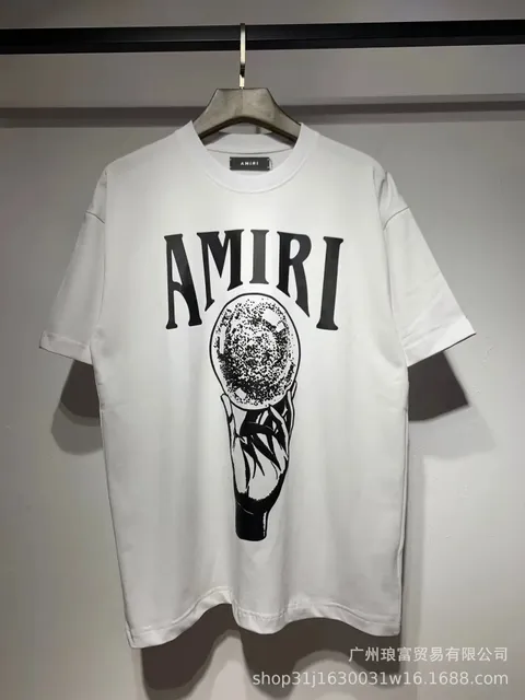 Amiri Graphic Tee Hand and Orb Print