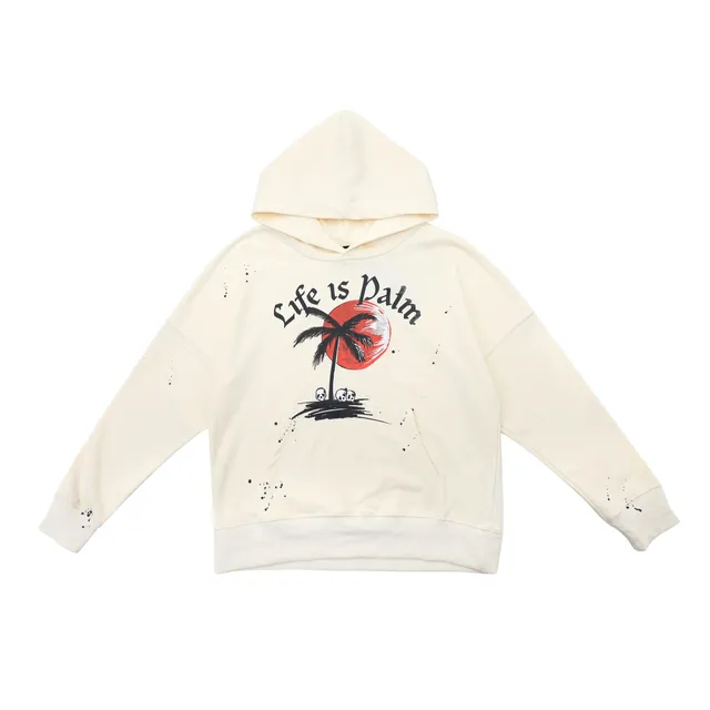 Palm Angels Hoodie Life is Palm Graphic
