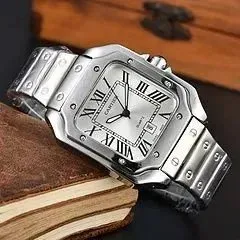 Santos de Cartier Medium Steel