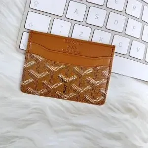 Goyard Card Holder Goyardine Canvas