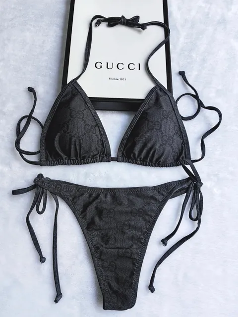 Gucci Triangle Bikini Set GG Monogram