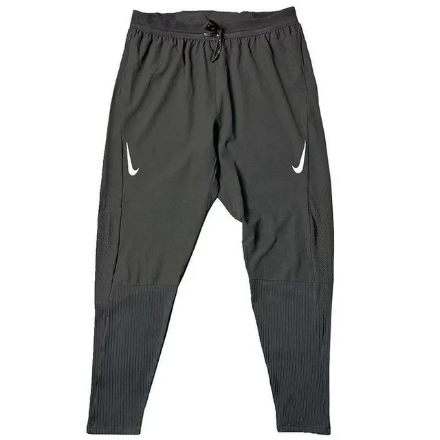 Nike Tech Fleece Joggers Black with White Swoosh