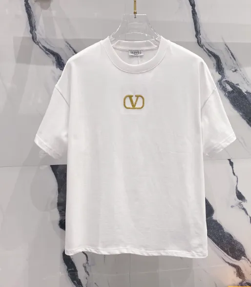 Valentino Logo T-Shirt Gold VLogo