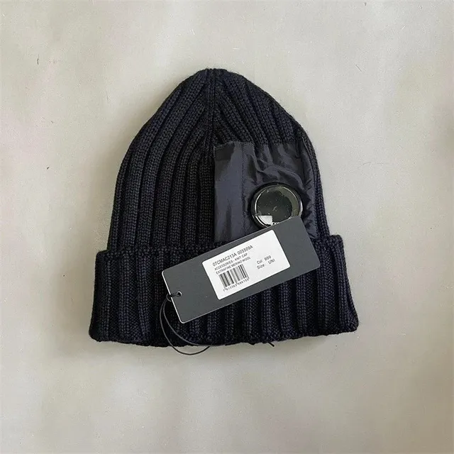Stone Island Ribbed Beanie with Compass Patch