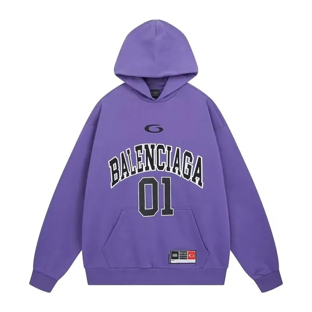 Balenciaga Arch Logo Hoodie Purple