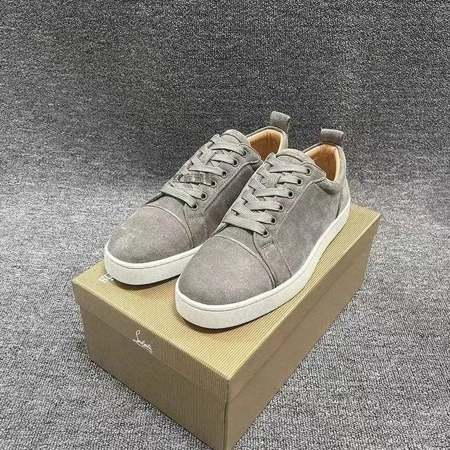 Christian Louboutin Louis Junior Suede Grey