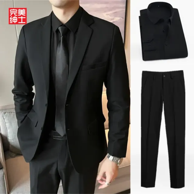 Suit Set Solid Black