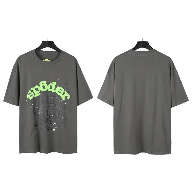 Sp5der Graphic Tee Spider Web Print