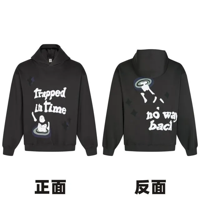 【纯棉连帽卫衣】B32—炭灰色