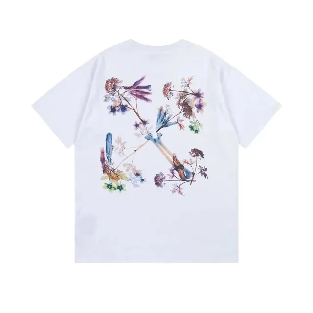 Off-White T-Shirt Floral Arrow Print