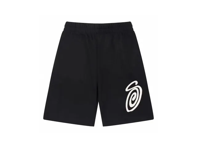 Sp5der Logo Shorts White Spiral Logo