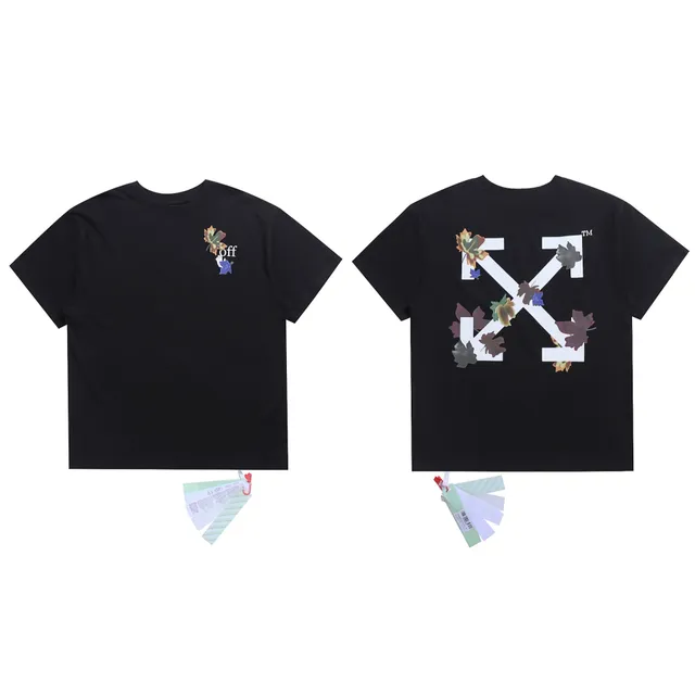 Off-White Arrow T-Shirt Leaf Print