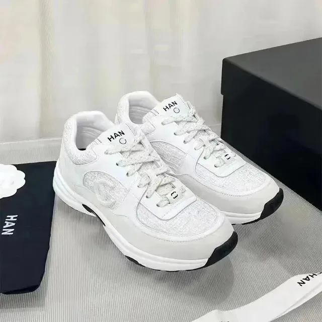 Chanel 19 White Glitter