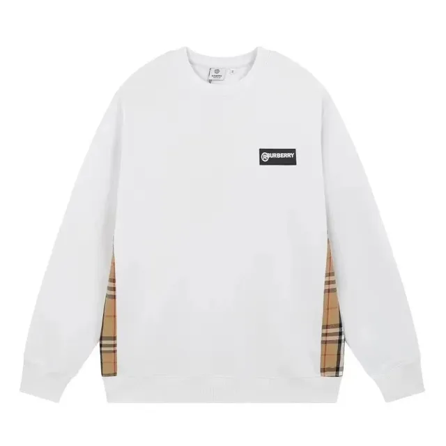 Burberry Crewneck Sweatshirt Check Panel