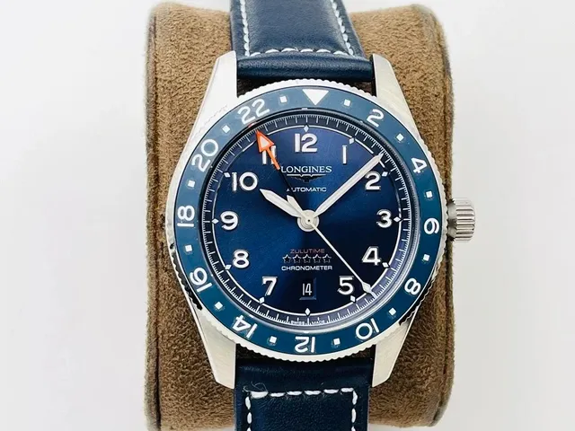 Longines Zulu Time Chronometer Blue Dial with Blue Bezel