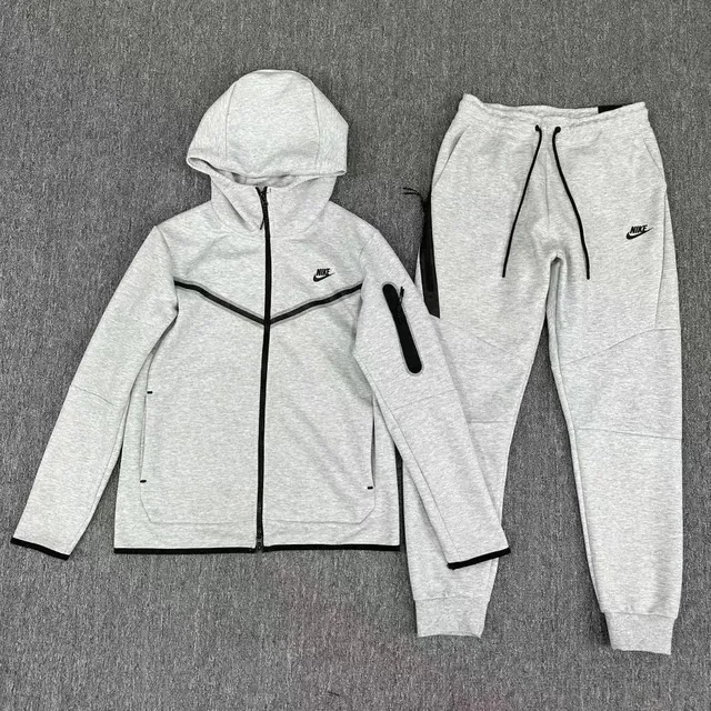 Nike Tech Fleece Hoodie and Joggers Heather Grey