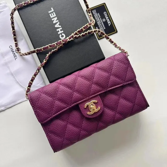 Chanel Classic Flap Bag Quilted Caviar Leather