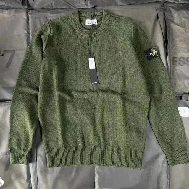Stone Island Crewneck Sweater Olive Green