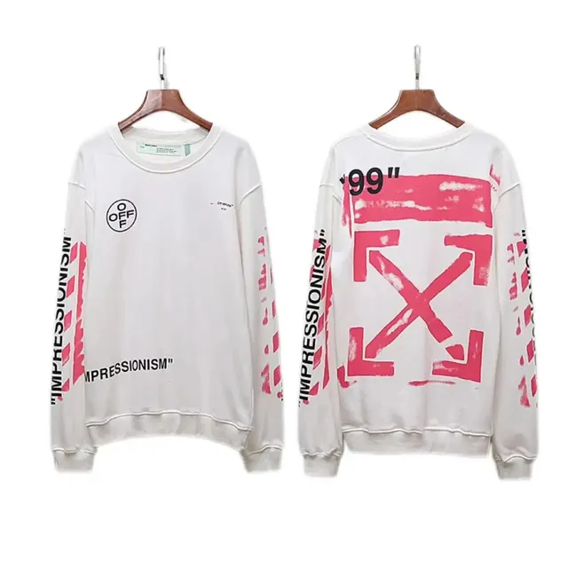 Off-White Crewneck Sweatshirt Impressionism