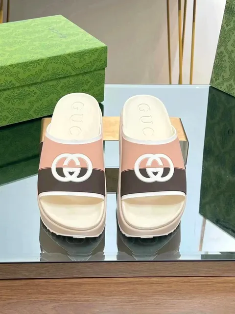 Gucci GG Marmont Slide Tri-Color