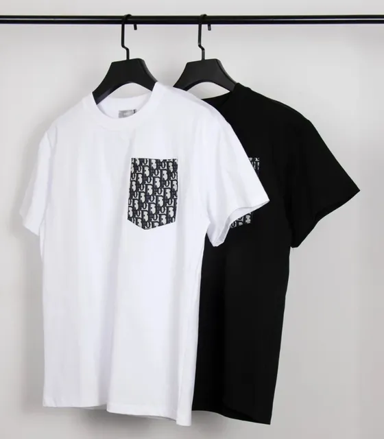 Dior Pocket T-Shirt Oblique Logo Print