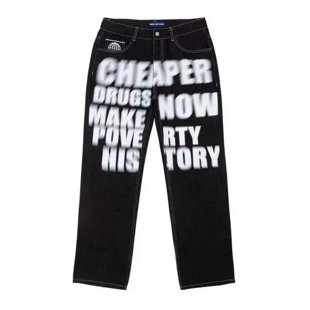 Corteiz Graphic Print Jeans