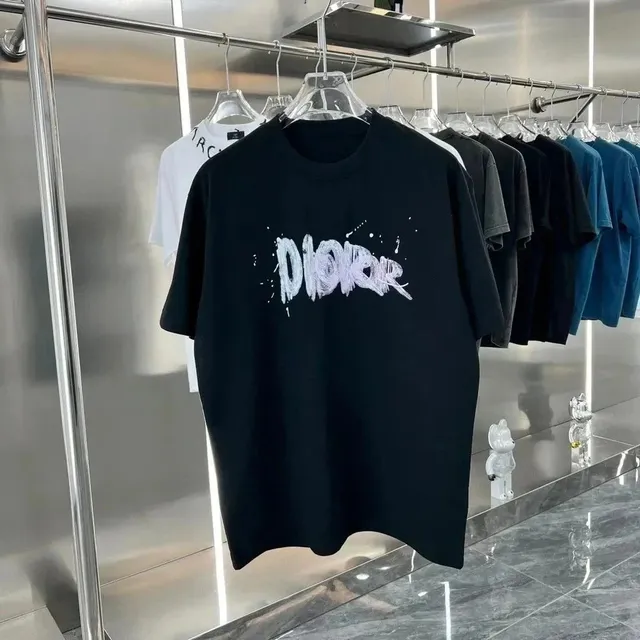Dior Graphic T-Shirt Splatter Logo