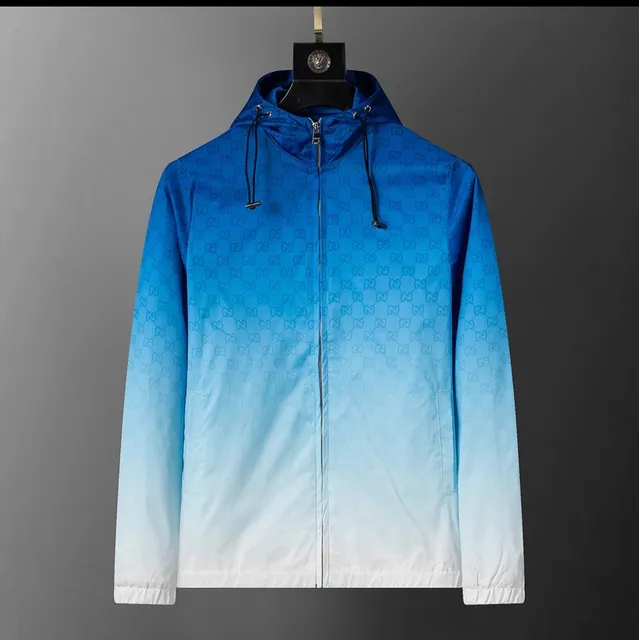 Gucci Hooded Windbreaker GG Monogram Ombre