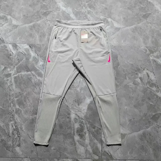 Nike Tech Fleece Joggers Light Grey with Pink Swoosh