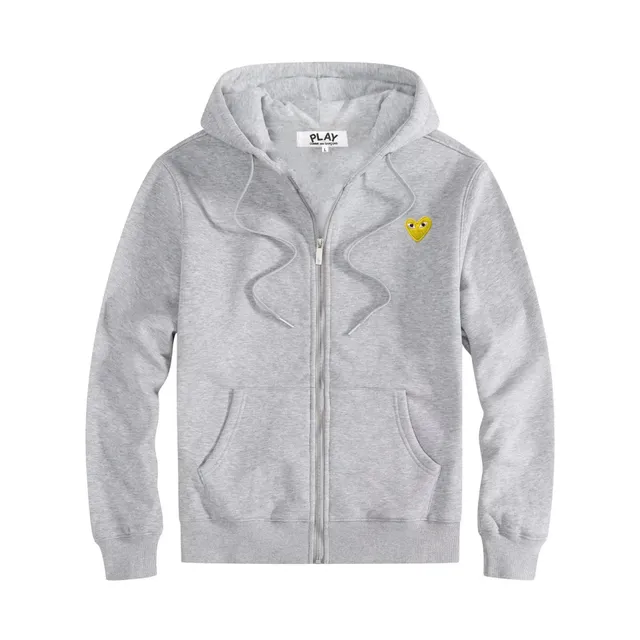 Comme des Garçons Zip-Up Hoodie Heart Patch