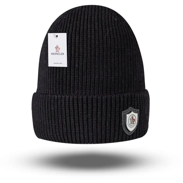 Moncler Ribbed Beanie Shield Patch