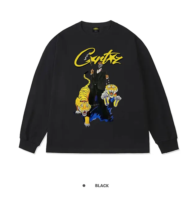 Corteiz Long Sleeve Tee Tiger Graphic