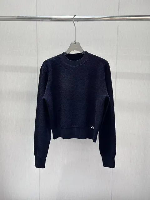 Knit Pullover Cropped Crewneck