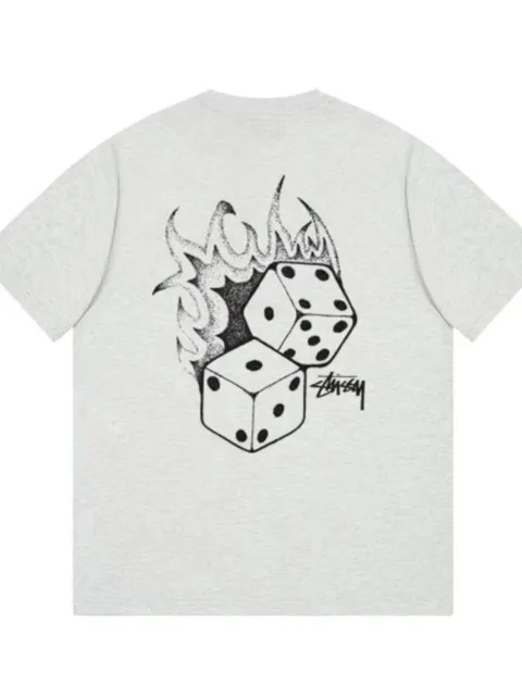 Stüssy T-Shirt Dice Flame Print