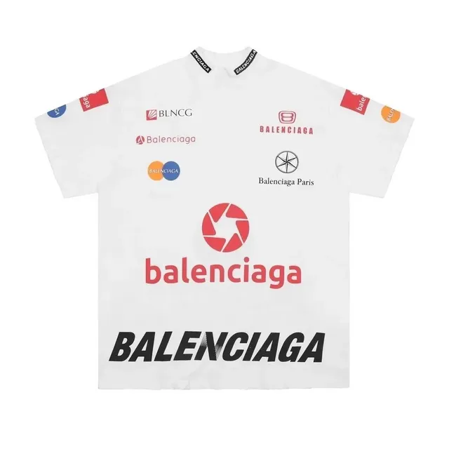 Balenciaga Logo Tee Multi-Logo