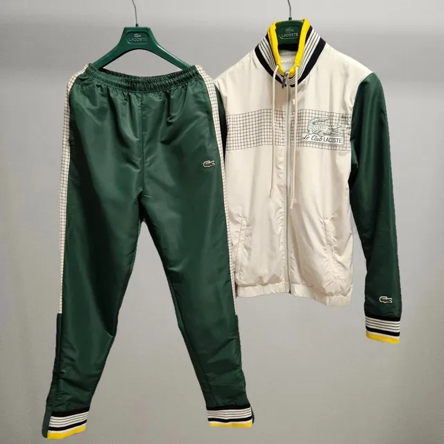 Lacoste Track Suit Grid Panel