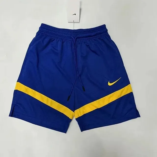 Nike Sport Shorts Royal Blue with Yellow Stripe