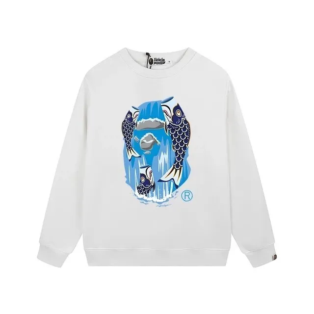 BAPE Crewneck Sweatshirt Koi Fish Graphic