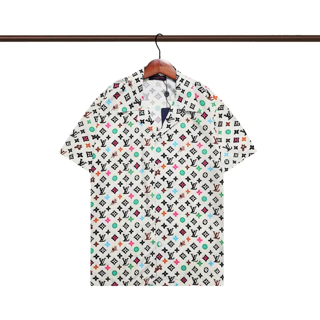 Louis Vuitton Short-Sleeve Shirt Multicolor Monogram Print