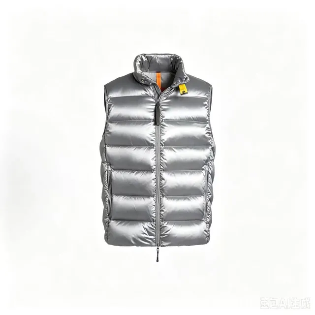 Stone Island Padded Vest Metallic Silver