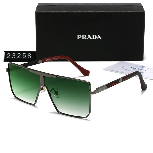 Prada Shield Sunglasses Gradient Green Lens